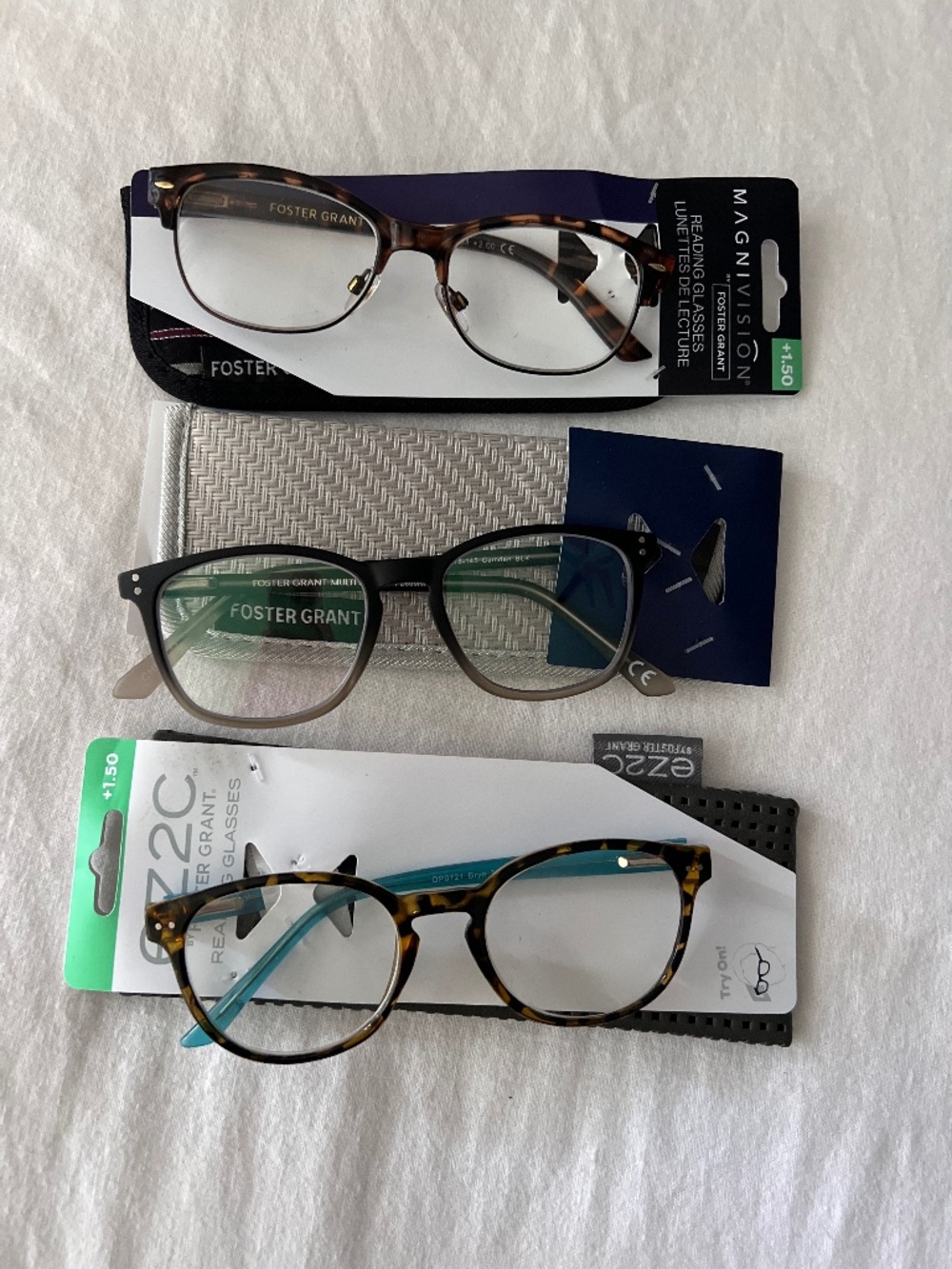 3 Foster Grant Reading Glasses